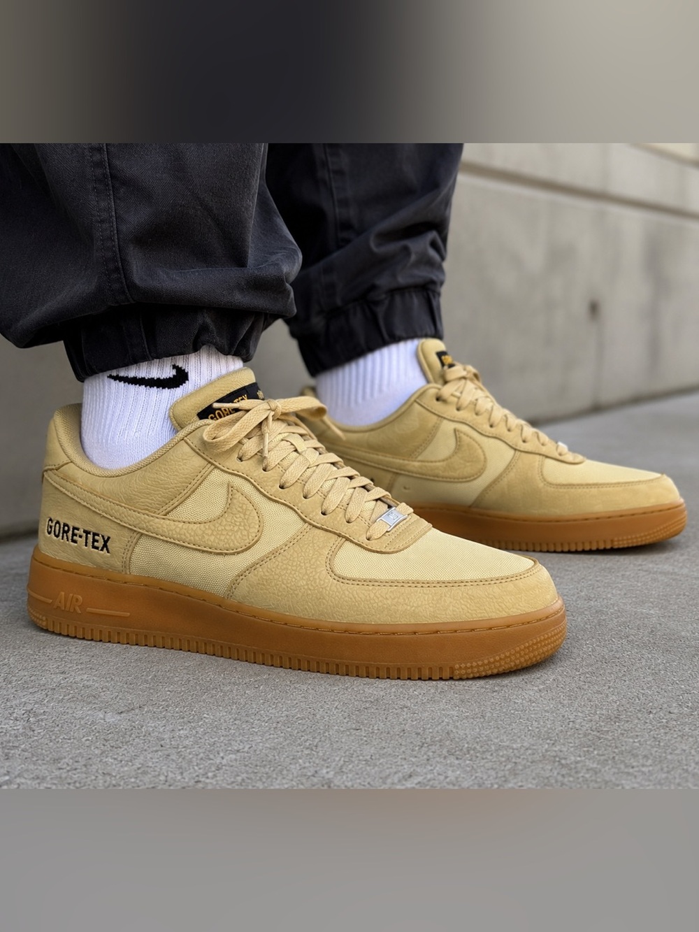Nike Air Force 1 GTX GORE-TEX Wheat Gum Sneakers Men’s 11.5 CK2630-700